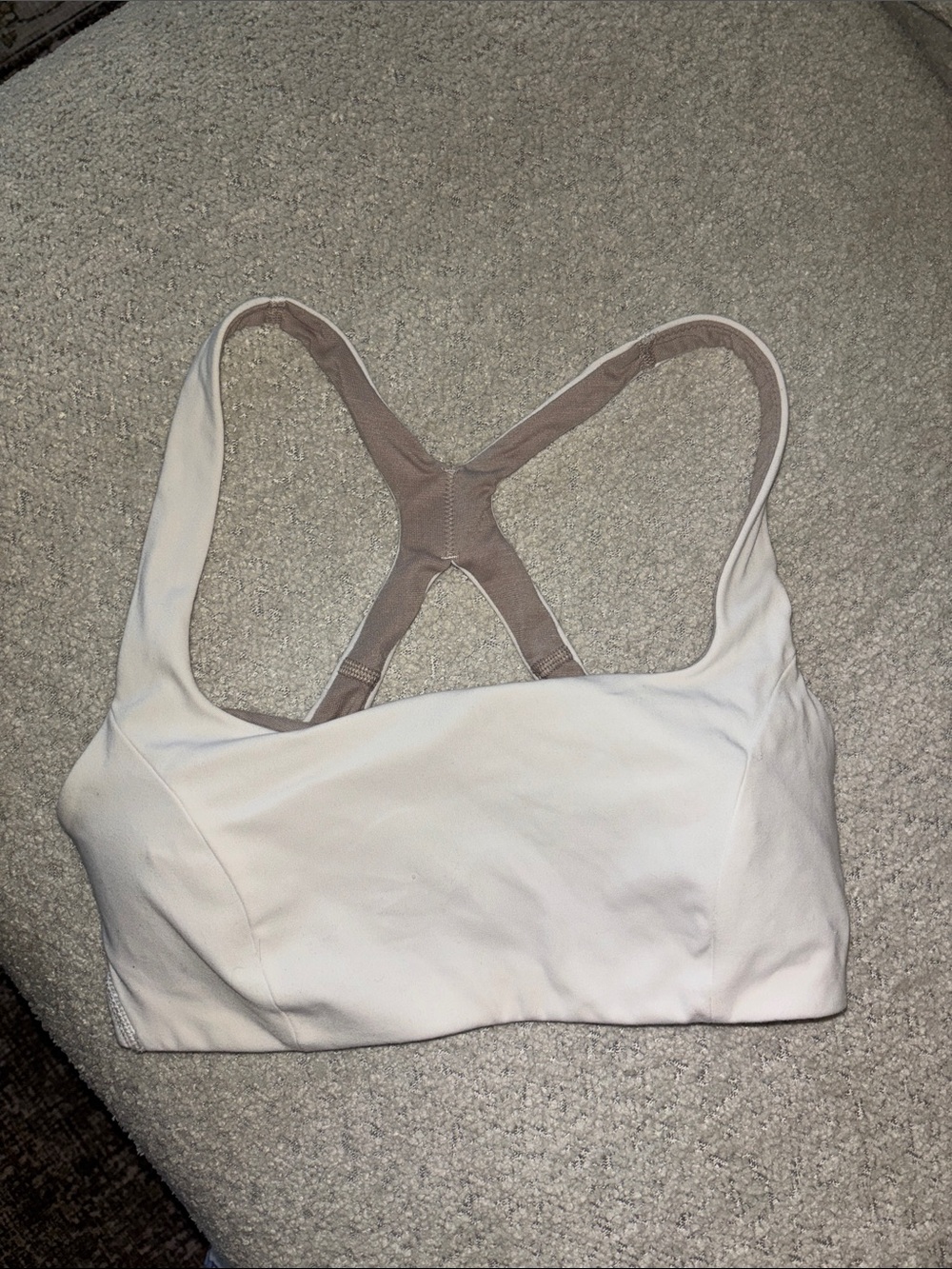 Lululemon white sports bra